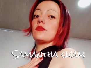 Samantha_swam